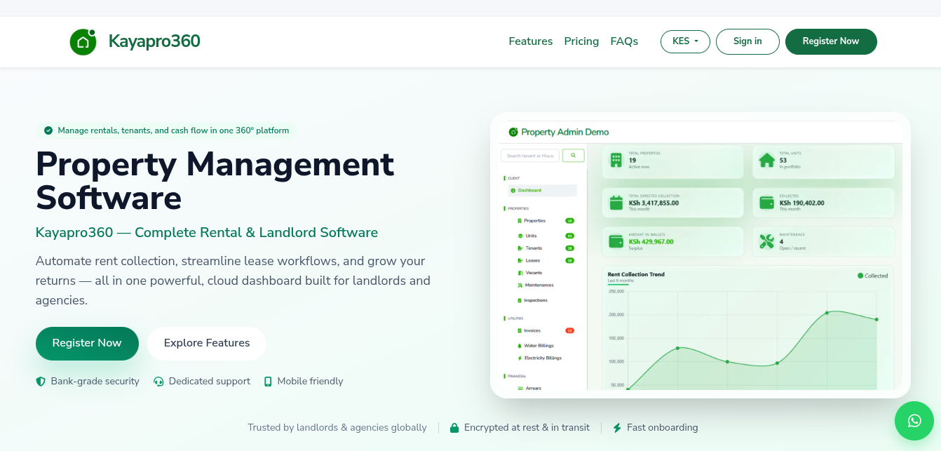 Kayapro360 - Property Management System