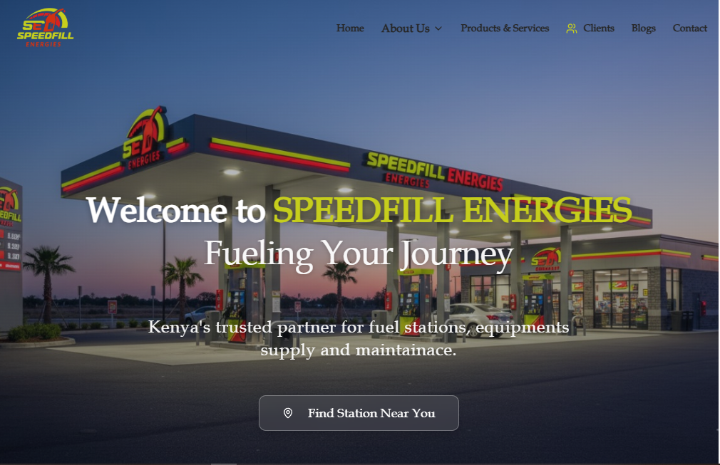 Speedfill energies website for Speedfill filling station